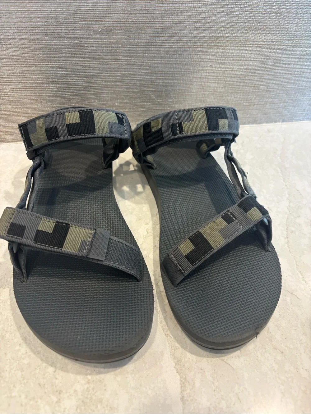 Teva Men's Sandals in Gray and Olive Camo